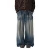 Heritage Faded Torn Bell Leg Denim