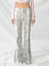Color Splice High-Rise Wide-Leg