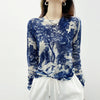 Women Now-Style Elegant Floral O-Neck T-Shirt
