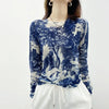 Women Now-Style Elegant Floral O-Neck T-Shirt