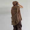 Sleeveless Cotton Letter Imprinted Tank Hooded T-Shirt