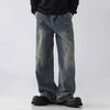 Classic Navy Seoul-Style Workshop Street Jeans