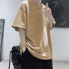 Boxy-Fit Elbow-length Sleeve Blank T-Shirt