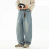Classic Rinse Oversized Split Curved Denim