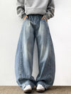 Western Style Blue Urban Beat Bell Leg Denim
