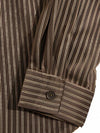 Broad Stripe Oversize Button-Front Top