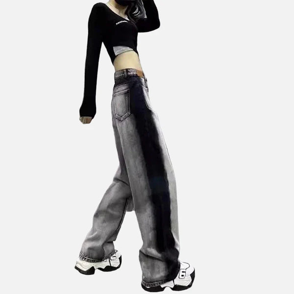 Autumn Seoul Style Large Classic Relaxed Denim alternatif görünüm