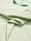 Green Floral Sewn-Detail T-Shirt