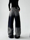 Heritage Black Grey Relaxed Wide Denim