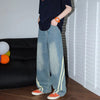 Premium Autumn Striped Seoul Relaxed Denim