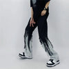 Sleek Contrast Color Tassel Relaxed Denim
