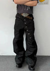 Western Style High-Rise Classic Denim