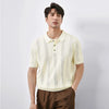 Men's High-End Knitted Laid-Back Business Sport-Collar T-Shirt