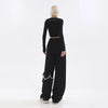Chain Detail Oversized Bottoms