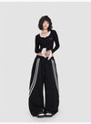 Black Lace Leisure Trousers