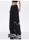 Chain Detail Oversized Bottoms