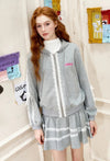 Lace Edge Stylish Hood Sweatshirt