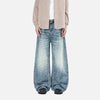 Heritage Rinse Spliced Moustache Effect Denim