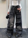Black Rinse Streetware Relaxed Utility Denim