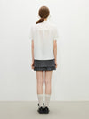 Ruffled Collar Office Layered Blouse