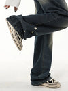 Stellar-Adorned Bell-Leg Denim