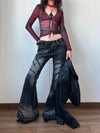 Heritage Black Classic Bell Leg Denim