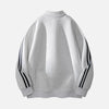 Fold Collar Patch Sweatshirt