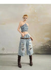 Heritage Torn Easy Cut Wide Jeans