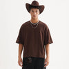 Washed-Out Drop-Shoulder Drop Shoulder Cotton T-Shirt