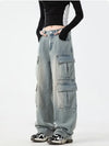 Timeless Fit Rinse Denim Bell Leg Utility Denim