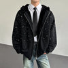 Diamond Fur Patchwork Hood