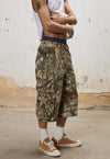 Heritage Leaf Woodland Casual Summer Denim Shorts