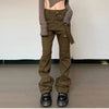 Vintage Brown Cargo Trousers