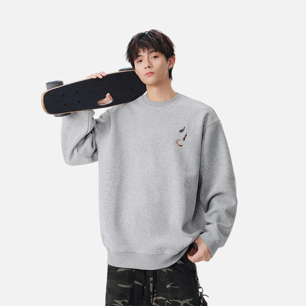 Abstract Flow Y2K Crewneck