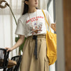 Aged Cotton Oversized Designed T-Shirt