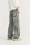 Hand-Painted Bell Leg High Street Denim