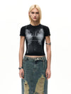 Turn-Of-Era Women's Cut-Short Top T-Shirt
