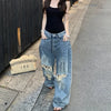 Heritage Western Style Classic Torn Relaxed Denim