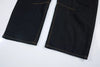İspanyol Paça Patchwork Jean Pantolon, stil görünüm — Navra Wear