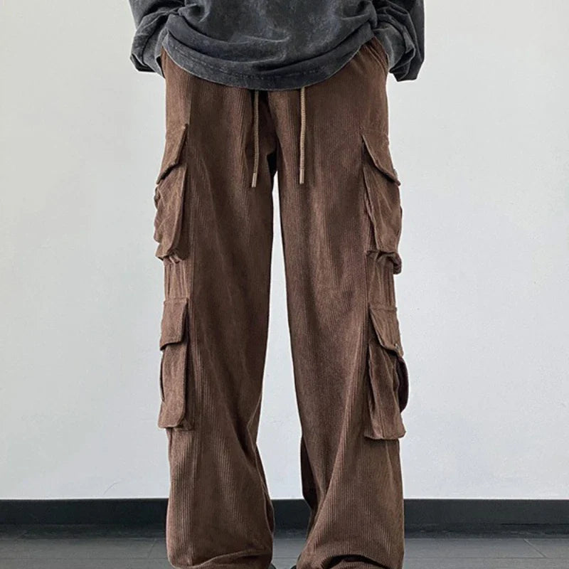 Versatile All-American Chic Multi-Pocket Pants