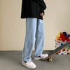 Open Denim Loose Bottoms