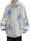 Night Sky Zip Long Hoodie