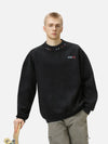 Suede Stitch Retro Sweatshirt