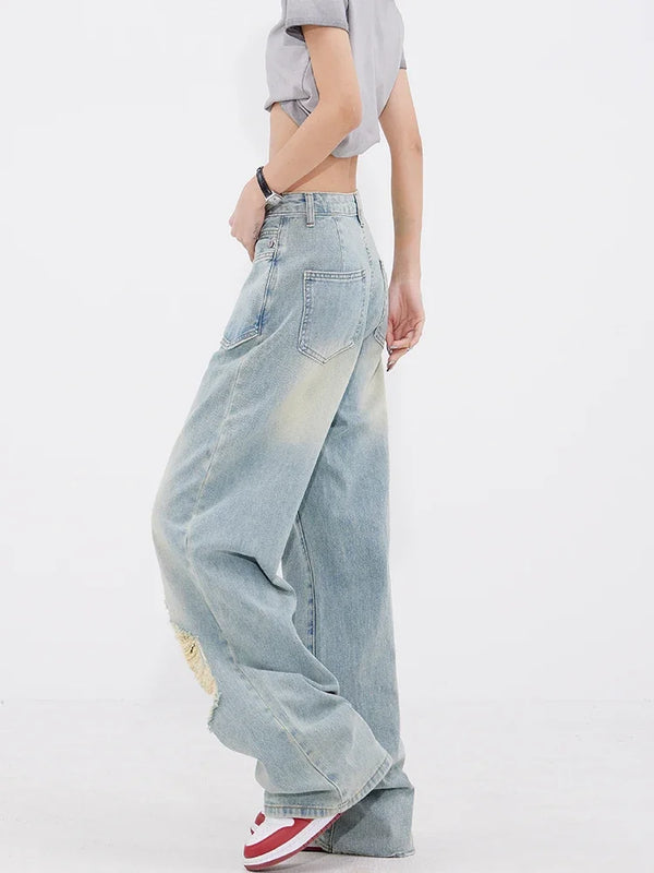Heritage Cutting High-Rise Bell Leg Denim alternatif görünüm