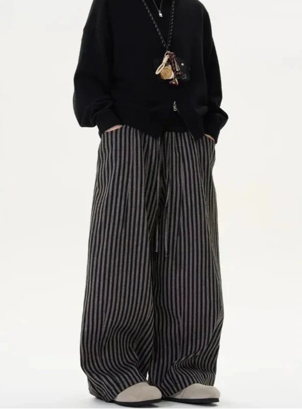 Spring Stripe High-Rise Wide-Leg alternatif görünüm