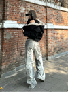 Emo Chic Relaxed Rinse Bell Leg Denim
