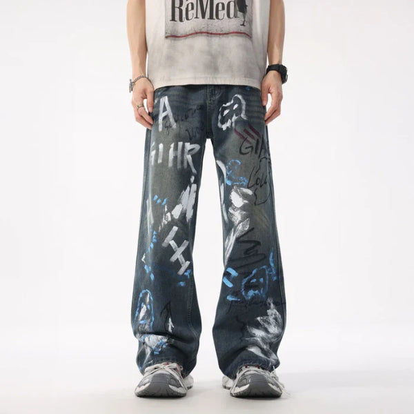 European Summer Tide Graphic Relaxed Denim