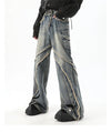 Vintage Yıkanmış Baggy Jean Pantolon, yakın çekim — Navra Wear