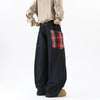 Black Bell Leg Denim Trousers Denim