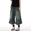 Urban Chill Rinse Utility Denim Shorts